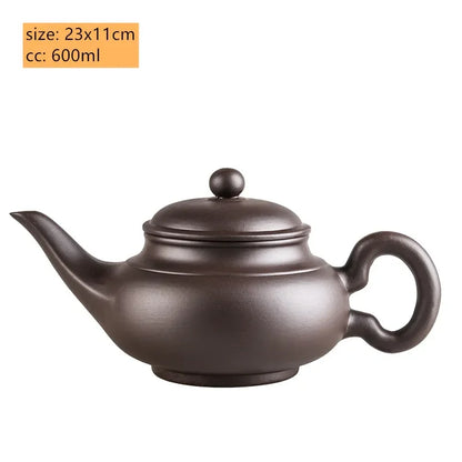 Retro Large Capacity Purple Clay Teapots Handmade Raw Ore Zisha Tea Pot Chinese Filter Beauty Kettle Tea Sets Accessories