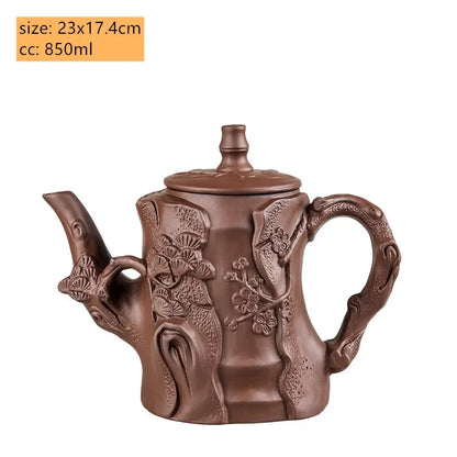 Retro Large Capacity Purple Clay Teapots Handmade Raw Ore Zisha Tea Pot Chinese Filter Beauty Kettle Tea Sets Accessories