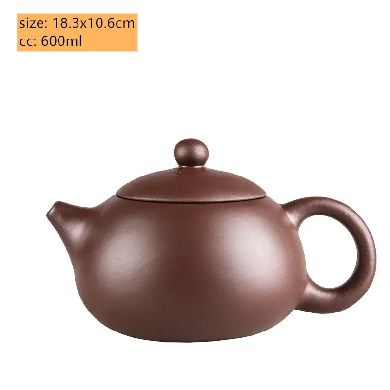 Retro Large Capacity Purple Clay Teapots Handmade Raw Ore Zisha Tea Pot Chinese Filter Beauty Kettle Tea Sets Accessories