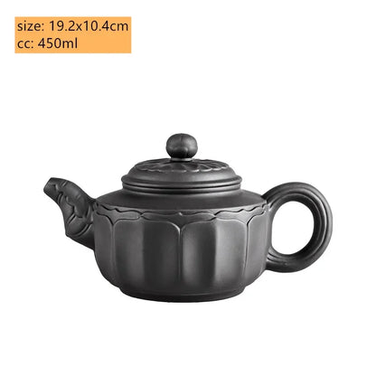 Retro Large Capacity Purple Clay Teapots Handmade Raw Ore Zisha Tea Pot Chinese Filter Beauty Kettle Tea Sets Accessories