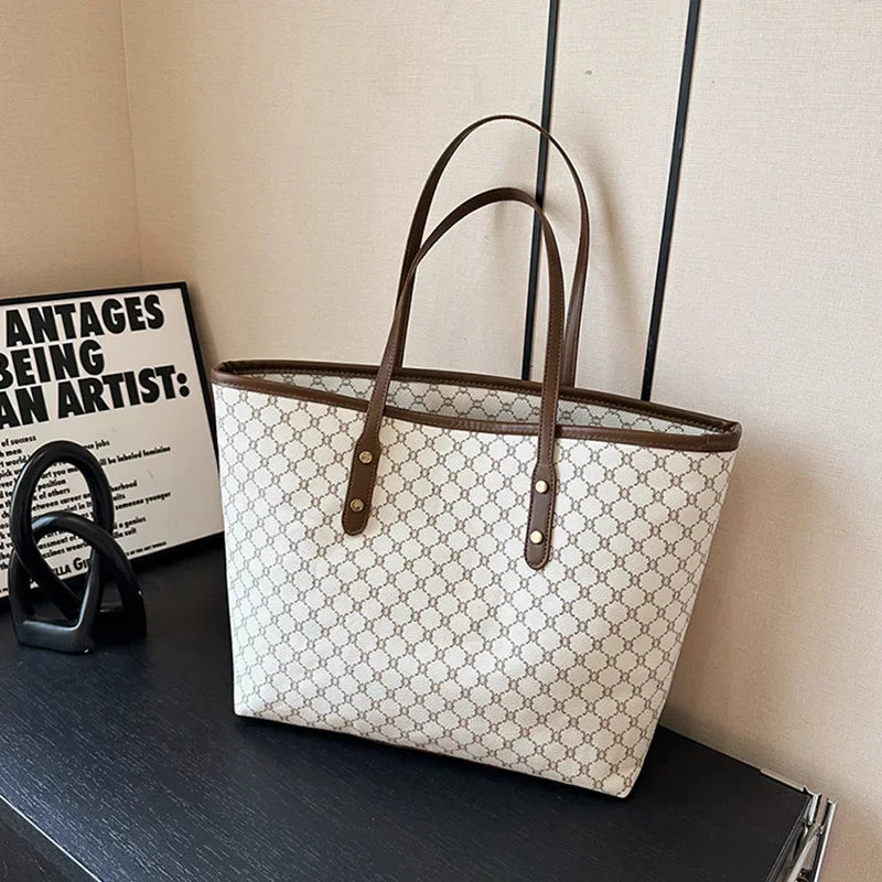 Retro Large Capacity Shoulder Bag 2024 New Tote Bag Designer Bags Luxury  Hand Bags Bag for Women