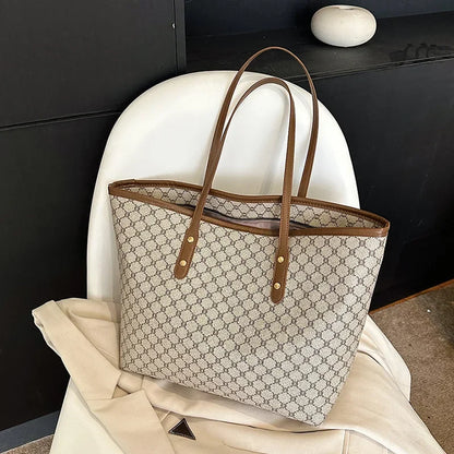 Retro Large Capacity Shoulder Bag 2024 New Tote Bag Designer Bags Luxury  Hand Bags Bag for Women