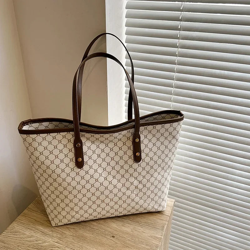 Retro Large Capacity Shoulder Bag 2024 New Tote Bag Designer Bags Luxury  Hand Bags Bag for Women