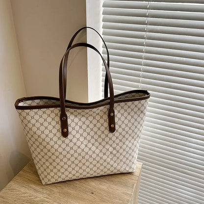 Retro Large Capacity Shoulder Bag 2024 New Tote Bag Designer Bags Luxury  Hand Bags Bag for Women