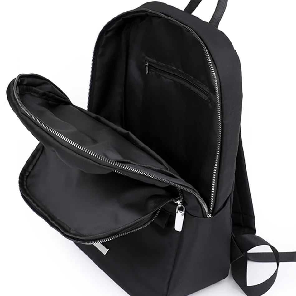 Retro Large Capacity Solid Color Backpack Designer Women Luxury Knapsack High Quality Leisure Nylon Travel  Back Pack for Women