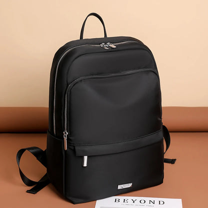 Retro Large Capacity Solid Color Backpack Designer Women Luxury Knapsack High Quality Leisure Nylon Travel  Back Pack for Women