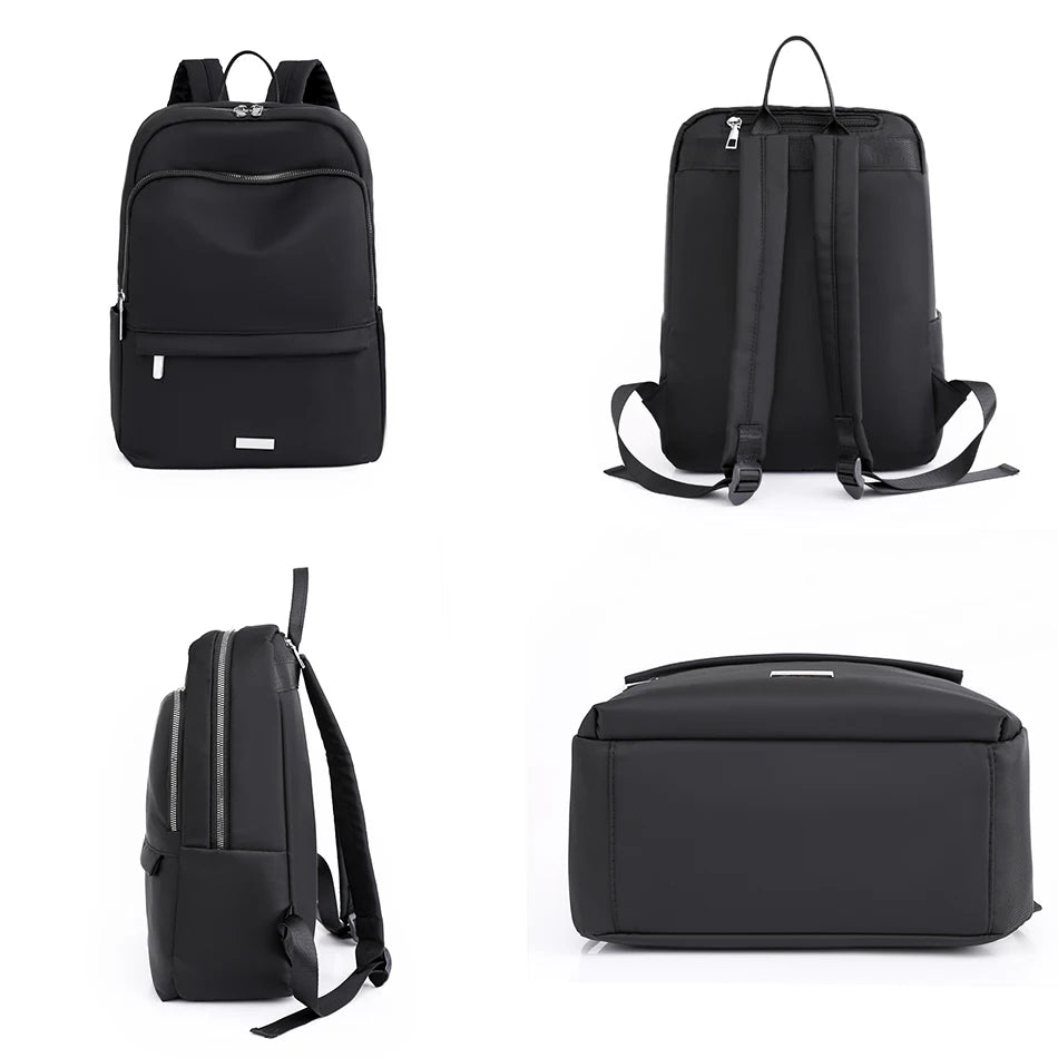 Retro Large Capacity Solid Color Backpack Designer Women Luxury Knapsack High Quality Leisure Nylon Travel  Back Pack for Women