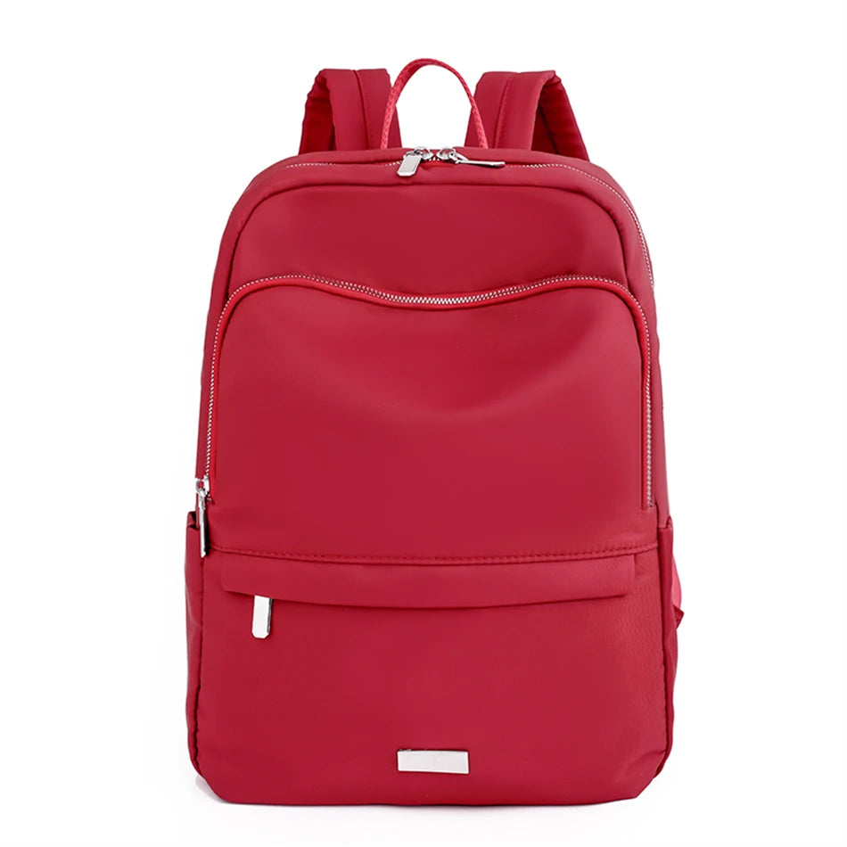 Retro Large Capacity Solid Color Backpack Designer Women Luxury Knapsack High Quality Leisure Nylon Travel  Back Pack for Women
