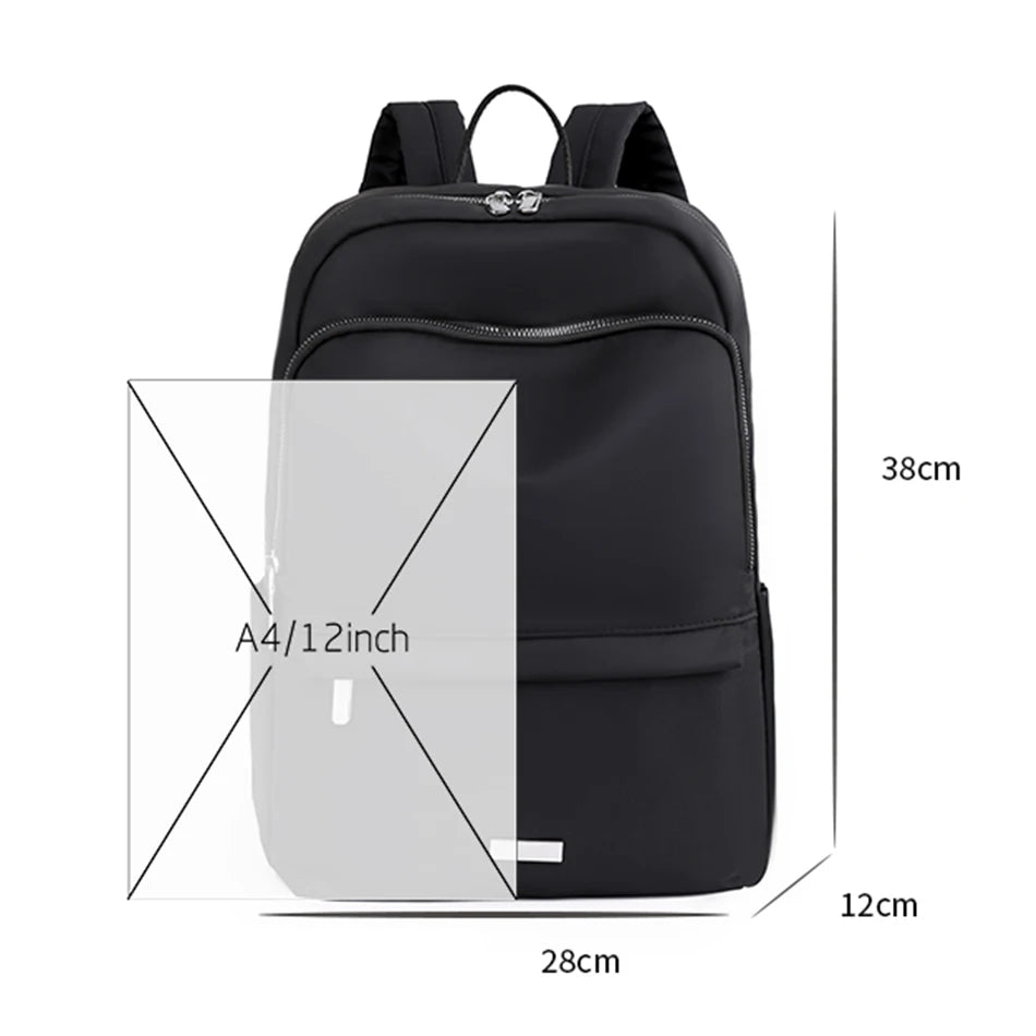 Retro Large Capacity Solid Color Backpack Designer Women Luxury Knapsack High Quality Leisure Nylon Travel  Back Pack for Women