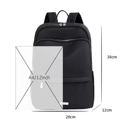 Retro Large Capacity Solid Color Backpack Designer Women Luxury Knapsack High Quality Leisure Nylon Travel  Back Pack for Women