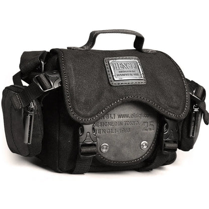 Retro Men Shoulder Camera Bags Leisure Resistant Canvas Cross Messenger Bag Outdoor Wear Resistance Casual Crossbody Bags