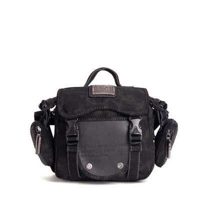 Retro Men Shoulder Camera Bags Leisure Resistant Canvas Cross Messenger Bag Outdoor Wear Resistance Casual Crossbody Bags