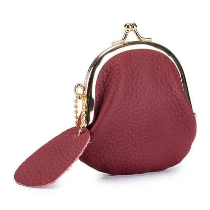 Retro Mini Lock Clip Purse Daily Portable Cute Handheld Lipstick Storage for Girls Kiss-lock Simple Key Bag Coin Pouch