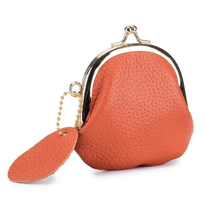 Retro Mini Lock Clip Purse Daily Portable Cute Handheld Lipstick Storage for Girls Kiss-lock Simple Key Bag Coin Pouch