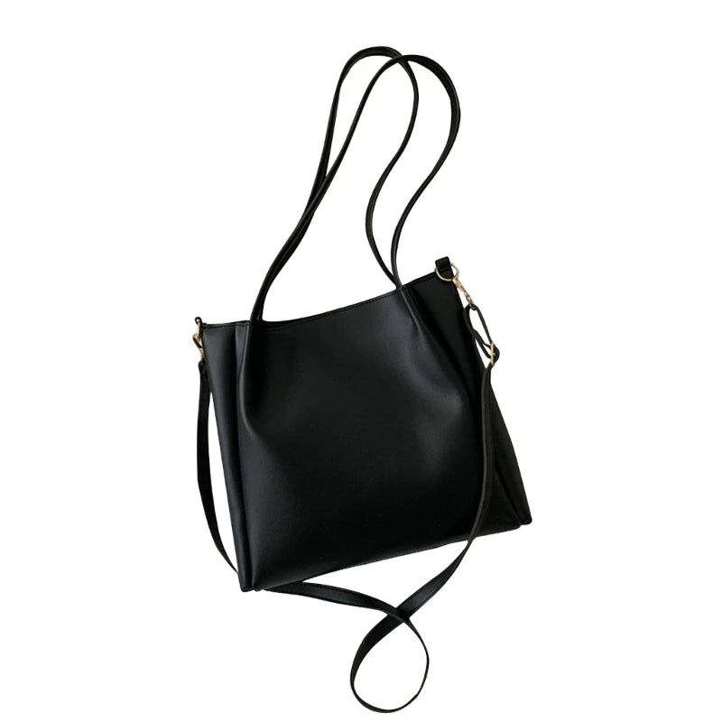 Retro PU Leather Satchel Shoulder Bag Crossbody Handbag for Fashion Women Girls