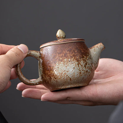 Retro Rough Pottery Tea Pot Porcelain Teapot Clay Coffee Teapot and Cup Set Yixing Kettle Clay Samovar Teapots Gaiwan Puer Pots
