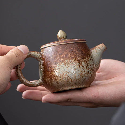 Retro Rough Pottery Tea Pot Porcelain Teapot Clay Coffee Teapot and Cup Set Yixing Kettle Clay Samovar Teapots Gaiwan Puer Pots