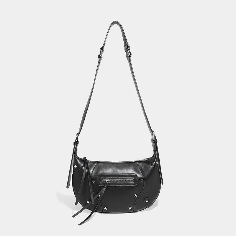 Retro Soft Leather Crossbody Waist 2024 Girls Armpit Fashion Versatile Niche High-end Shoulder Bag Trend