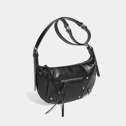 Retro Soft Leather Crossbody Waist 2024 Girls Armpit Fashion Versatile Niche High-end Shoulder Bag Trend