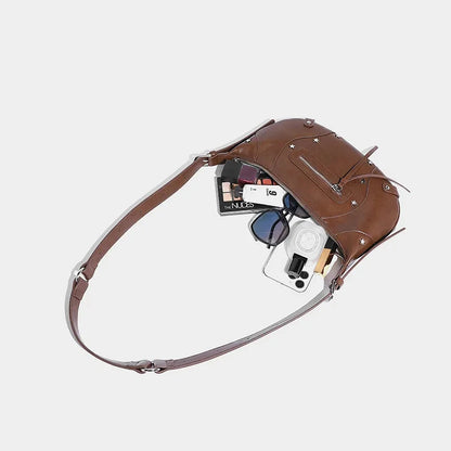 Retro Soft Leather Crossbody Waist 2024 Girls Armpit Fashion Versatile Niche High-end Shoulder Bag Trend