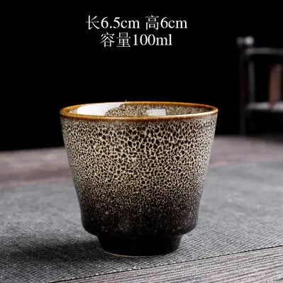 Retro Style Porcelain Tea Cup for Living Room, Large Chinese Tea Bowl, Owner's Special Tea Cup, Kiln Change, 2 PCs/Lot