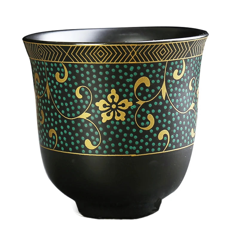 Retro Style Porcelain Tea Cup for Living Room, Large Chinese Tea Bowl, Owner's Special Tea Cup, Kiln Change, 2 PCs/Lot