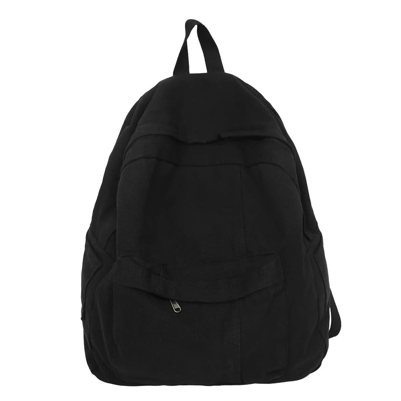 Retro Style Stitching Canvas School Backpack Women Backpacks For Students Casual Female Bags Child Girl School Bags Travel