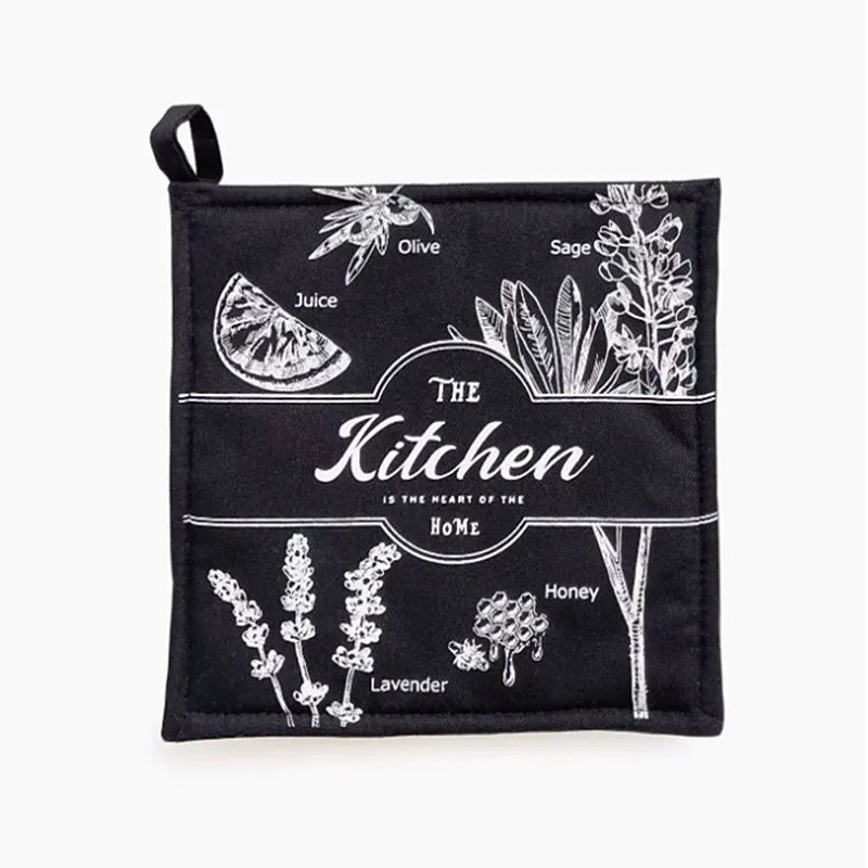 Retro Style Thickening Non-slip Glove Oven Glove Heatproof Mitten Household Kitchen Cooking Microwave Oven Mitt Insulated
