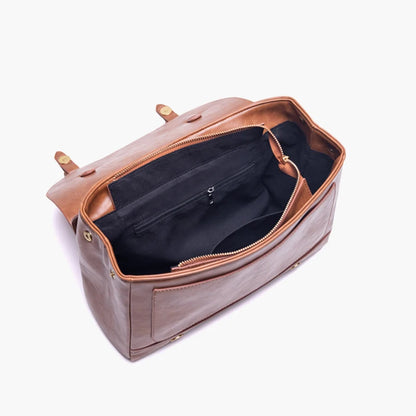 Retro Style Women Backpack Handbags Female Students Artificial Leather Messenger Bags Bookbags Laptop Briefcase