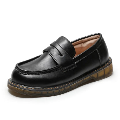 Retro Women Shoes Girl Student JK Shoes TPR Low heels Loafers Shallow Casual Shoes