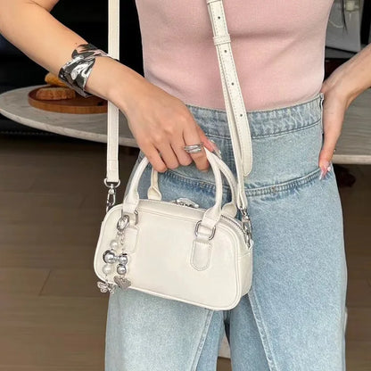 Retro handbag with niche design, exquisite handbag, mini hand-held bowling bag