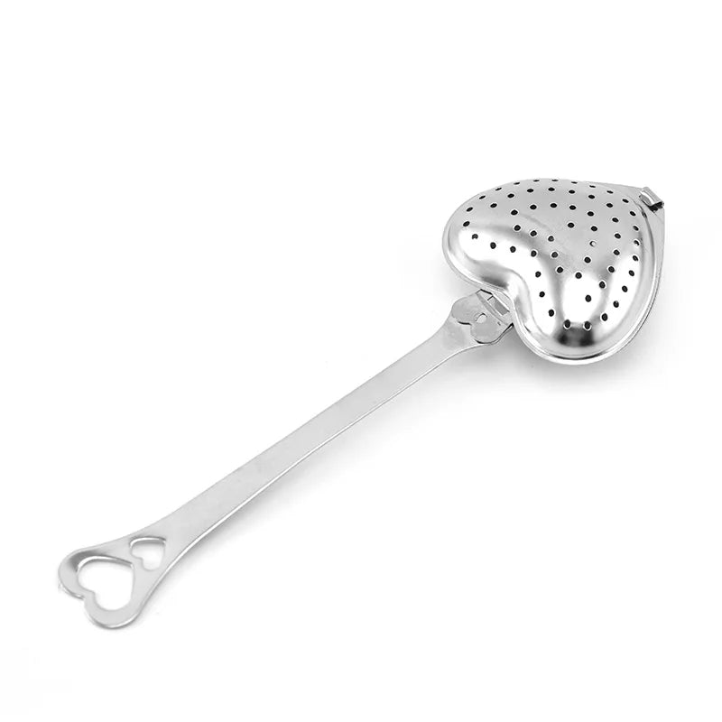 Reusable Tea Infuser Mesh Tea Bag Stainless Steel Firmly Filter Tea Strainer Mug Shell Heart-shaped Teapot Gadgets