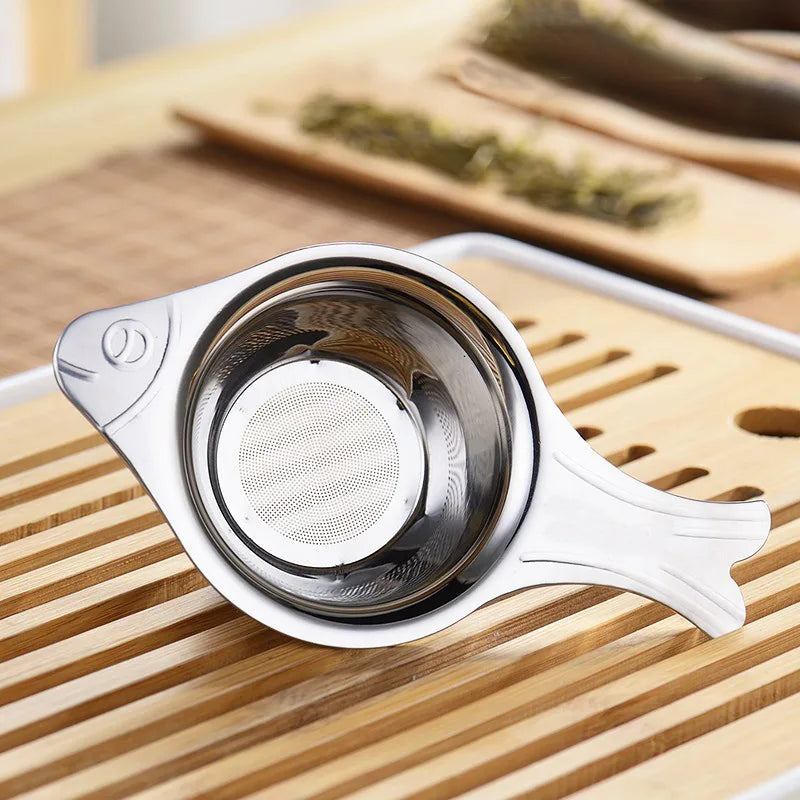 Reusable Tea Strainer Teapot Stainless Steel Loose Tea Leaf Spice Filter Drinkware Kitchen Accessories