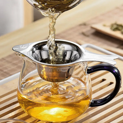 Reusable Tea Strainer Teapot Stainless Steel Loose Tea Leaf Spice Filter Drinkware Kitchen Accessories