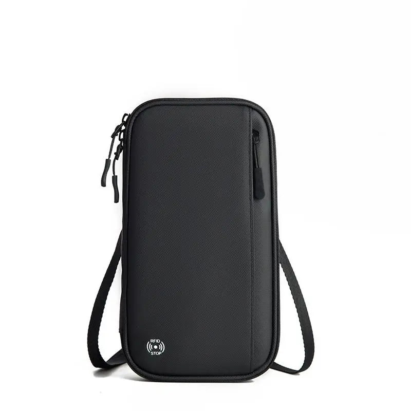 Rfid Blocking Passport Case Travel Document Organizer With Zippe Family Passport Holder Wallet For Cards Boarding Pass