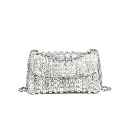 Rhinestone Bag Full of Diamonds 2024 New Fashion Dionysus Bags High-end Small Shoulder Bag with Diamonds Women's Bag Chain Bags