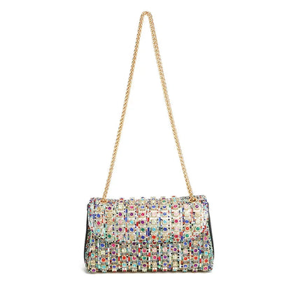 Rhinestone Bag Full of Diamonds 2024 New Fashion Dionysus Bags High-end Small Shoulder Bag with Diamonds Women's Bag Chain Bags