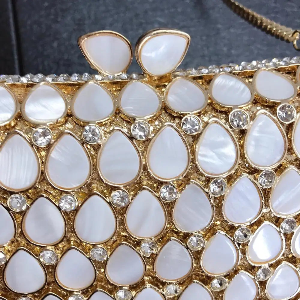 Rhinestone Evening Bag Clutches for Women Luxury shell Crystal Diamond Evening Bag Clutches Wedding Bags Luxury Bag for lady