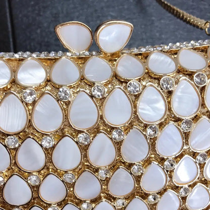 Rhinestone Evening Bag Clutches for Women Luxury shell Crystal Diamond Evening Bag Clutches Wedding Bags Luxury Bag for lady