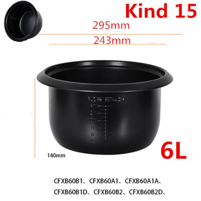 Rice Cooker Liner for SUPOR Pressure Cooker Lnner Pot Rice Cooker Pressure Cooker Black pot Inner Pot Non-stick Pot Inner Pot
