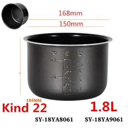Rice Cooker Liner for SUPOR Pressure Cooker Lnner Pot Rice Cooker Pressure Cooker Black pot Inner Pot Non-stick Pot Inner Pot