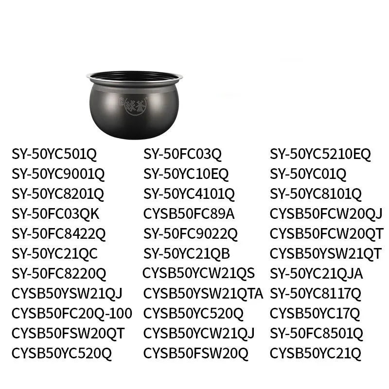 Rice Cooker Liner for SUPOR Pressure Cooker Lnner Pot Rice Cooker Pressure Cooker Black pot Inner Pot Non-stick Pot Inner Pot