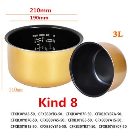 Rice Cooker Liner for SUPOR Pressure Cooker Lnner Pot Rice Cooker Pressure Cooker Black pot Inner Pot Non-stick Pot Inner Pot
