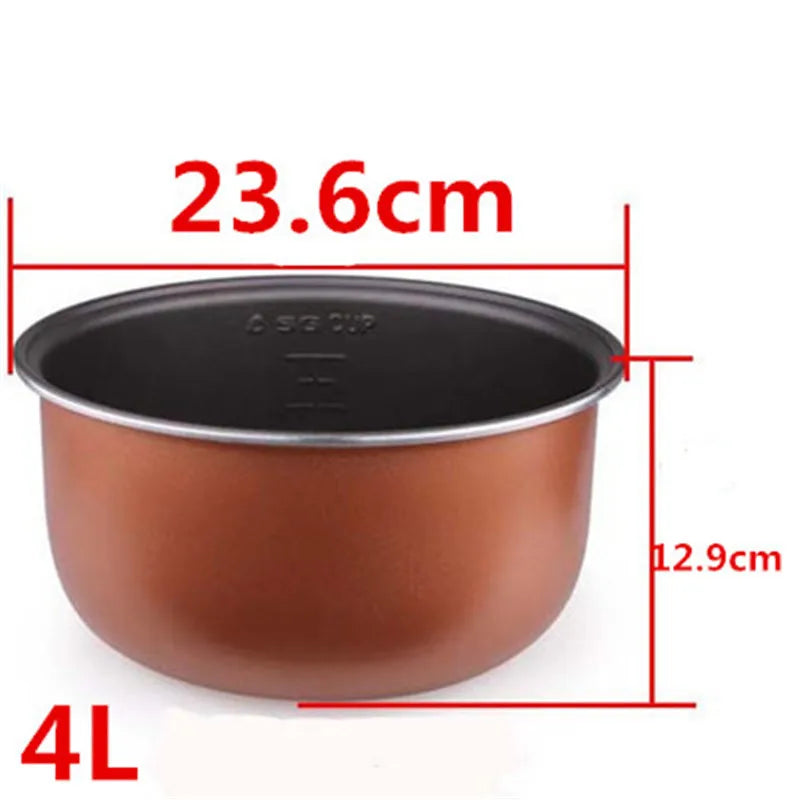 Rice Cooker Non-stick Inner Cooking Pot Liner Container Replacement Accessories for 2-6L Rice Cooker kitchen food cooker lids