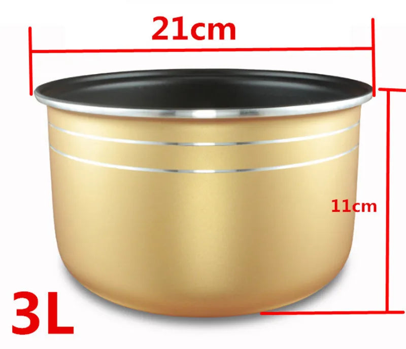 Rice Cooker Non-stick Inner Cooking Pot Liner Container Replacement Accessories for 2-6L Rice Cooker kitchen food cooker lids