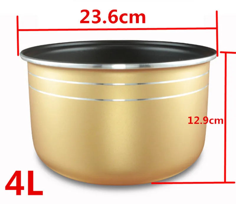 Rice Cooker Non-stick Inner Cooking Pot Liner Container Replacement Accessories for 2-6L Rice Cooker kitchen food cooker lids