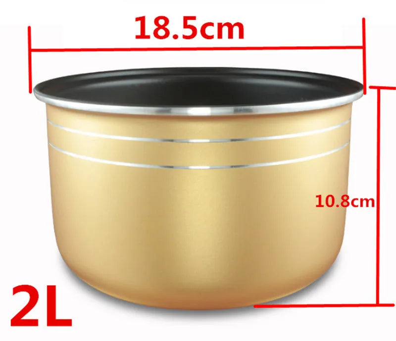 Rice Cooker Non-stick Inner Cooking Pot Liner Container Replacement Accessories for 2-6L Rice Cooker kitchen food cooker lids