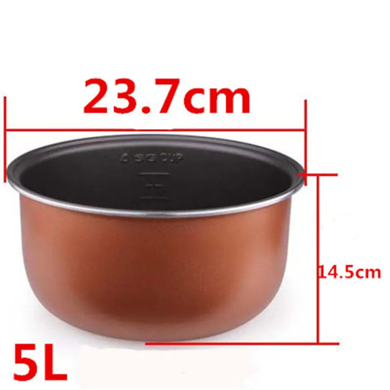 Rice Cooker Non-stick Inner Cooking Pot Liner Container Replacement Accessories for 2-6L Rice Cooker kitchen food cooker lids