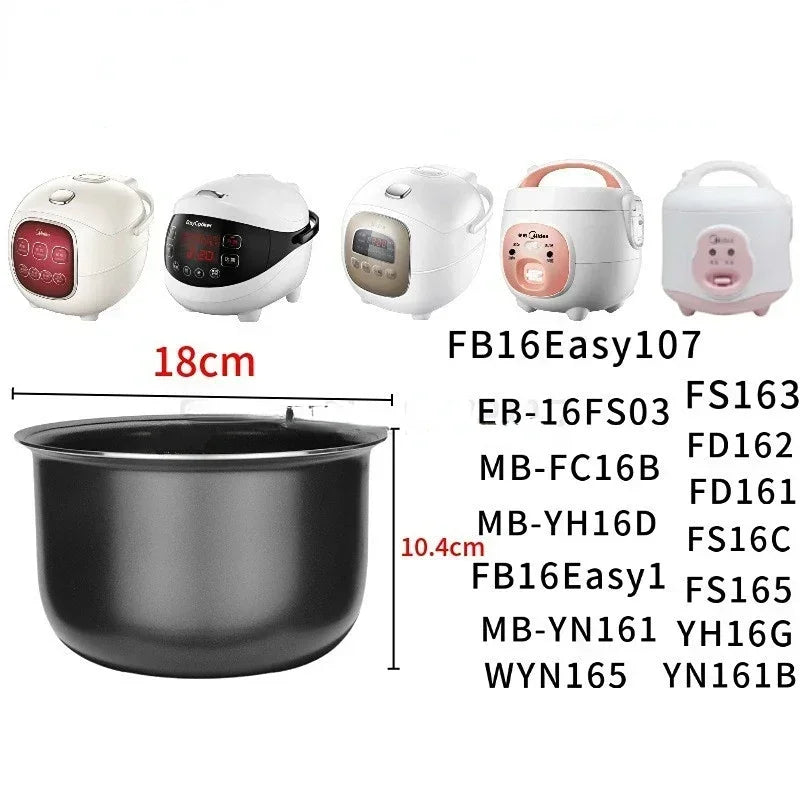 Rice cooker liner 1.6L non-stick rice cooker bowl pot for MB-YN161 FD161 WYN165 FS16C YN161B