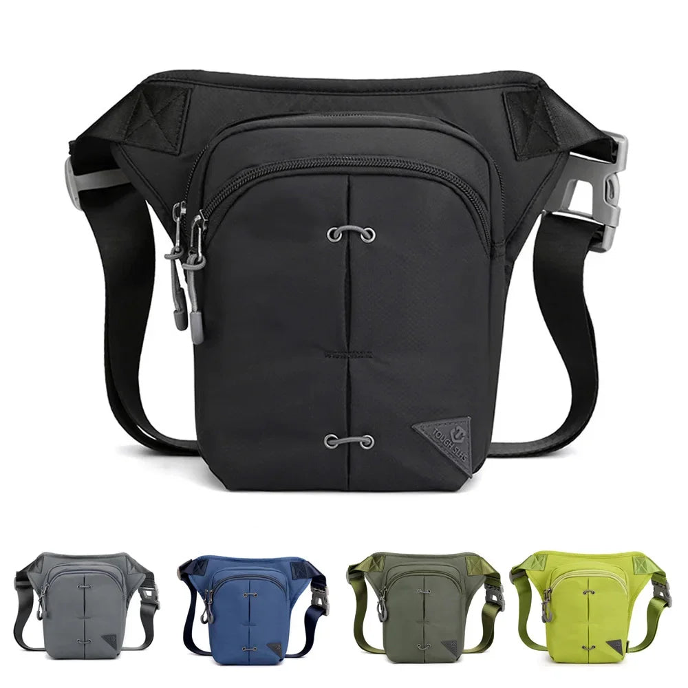 Rider Drop Leg Bag Waist Fanny Pack for Men Motorcycle Travel Assault Male Nylon Belt Messenger Cross Body Thigh Hip Bags